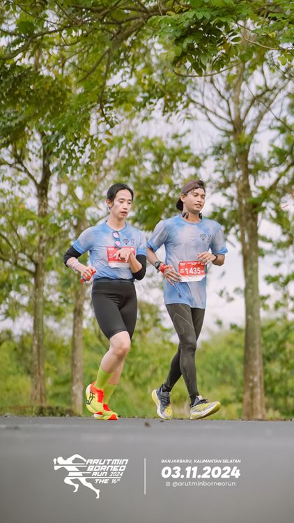 Race photo from Arutmin Borneo Run 2024