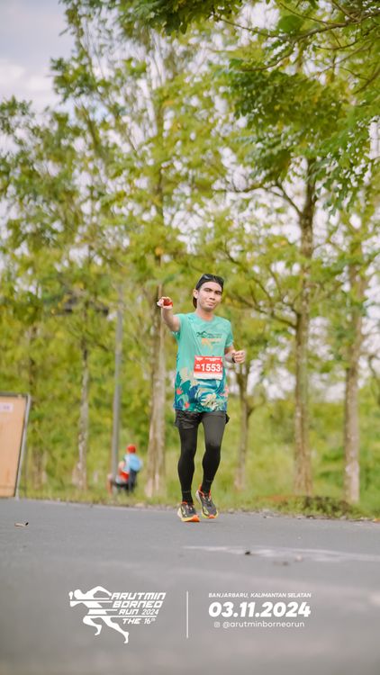 Race photo from Arutmin Borneo Run 2024