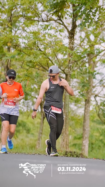Race photo from Arutmin Borneo Run 2024