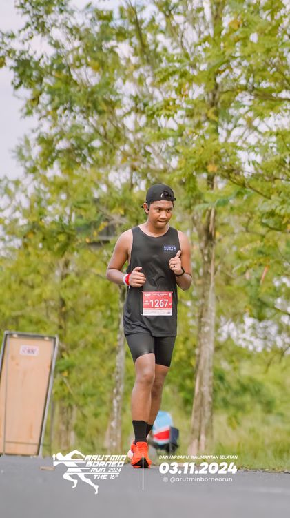 Race photo from Arutmin Borneo Run 2024