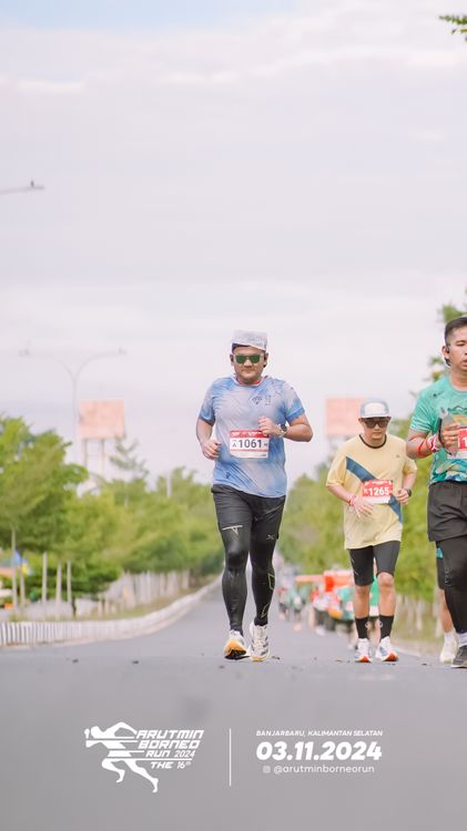 Race photo from Arutmin Borneo Run 2024