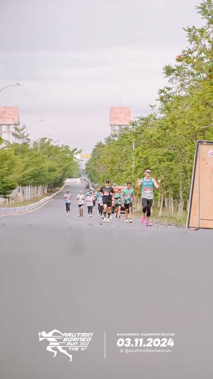 Race photo from Arutmin Borneo Run 2024