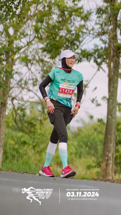 Race photo from Arutmin Borneo Run 2024