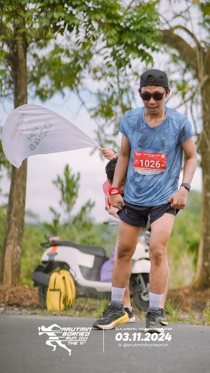 Race photo from Arutmin Borneo Run 2024