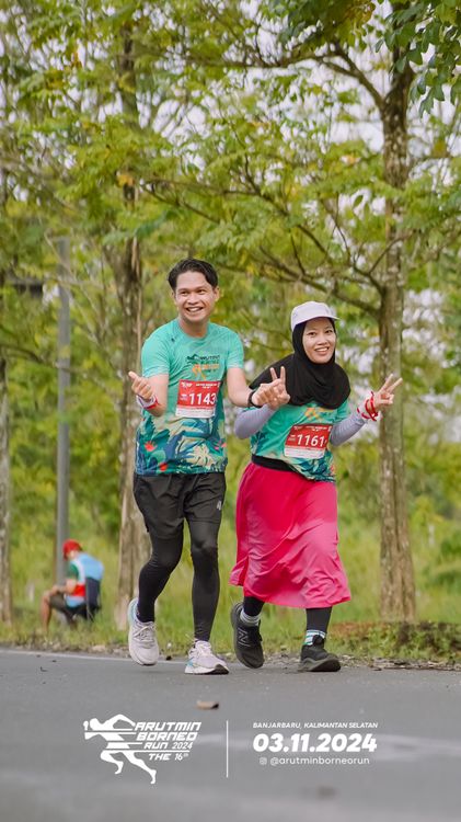 Race photo from Arutmin Borneo Run 2024