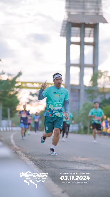 Race photo from Arutmin Borneo Run 2024