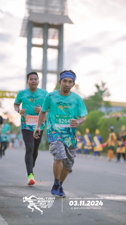 Race photo from Arutmin Borneo Run 2024