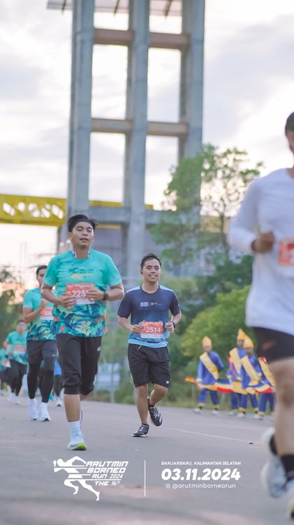 Race photo from Arutmin Borneo Run 2024