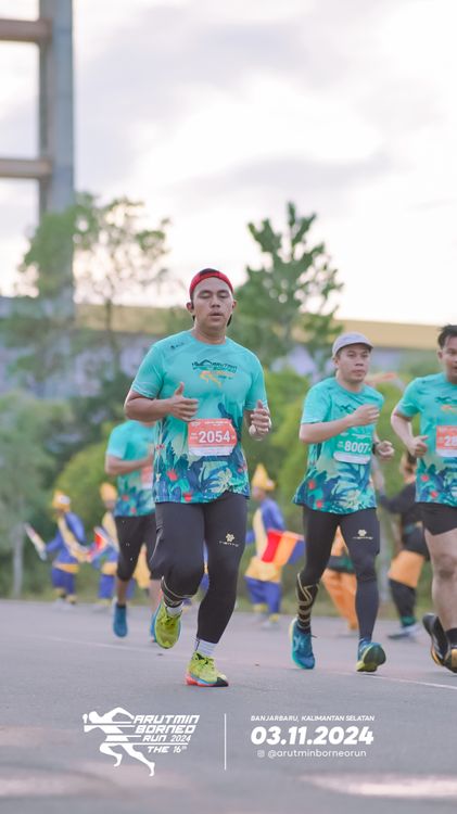 Race photo from Arutmin Borneo Run 2024