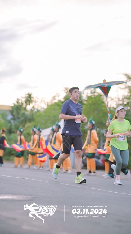 Race photo from Arutmin Borneo Run 2024