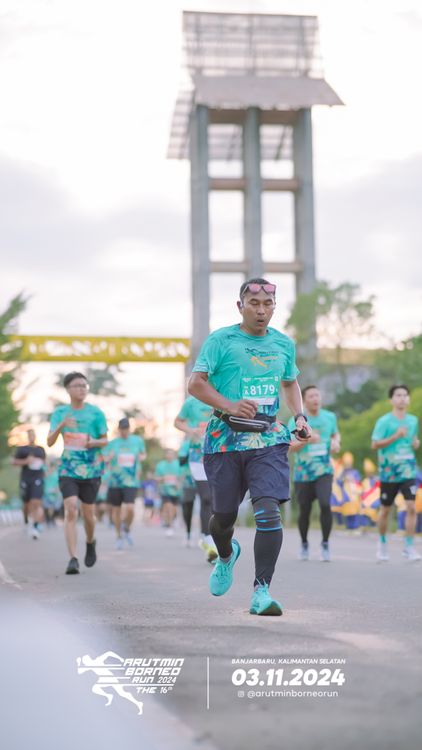 Race photo from Arutmin Borneo Run 2024