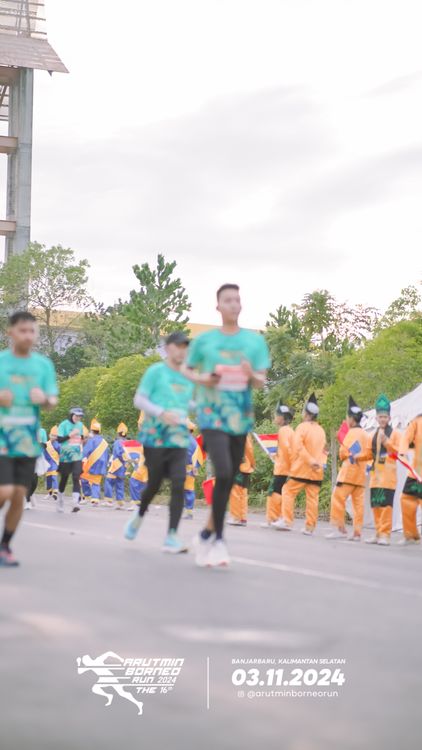 Race photo from Arutmin Borneo Run 2024