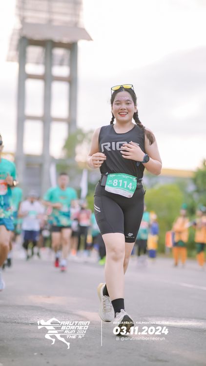 Race photo from Arutmin Borneo Run 2024