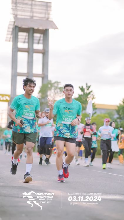 Race photo from Arutmin Borneo Run 2024