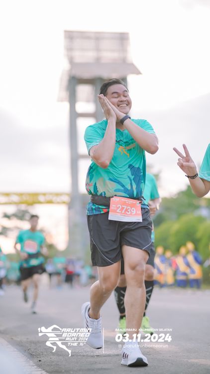 Race photo from Arutmin Borneo Run 2024