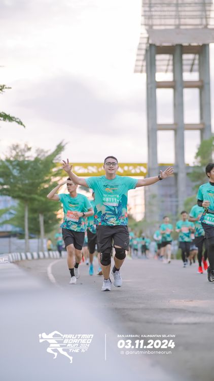 Race photo from Arutmin Borneo Run 2024