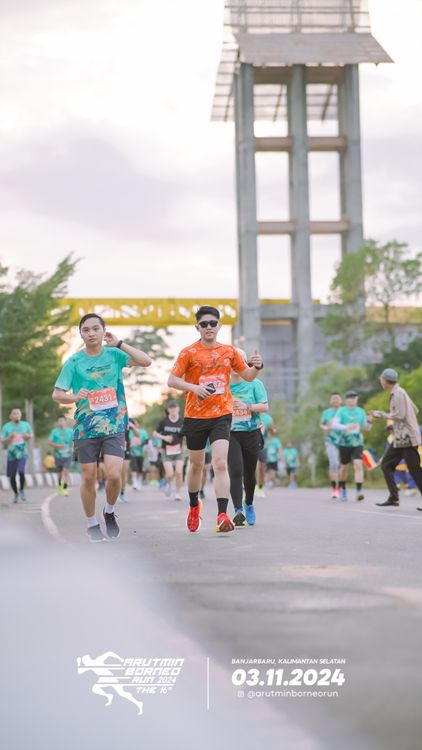 Race photo from Arutmin Borneo Run 2024