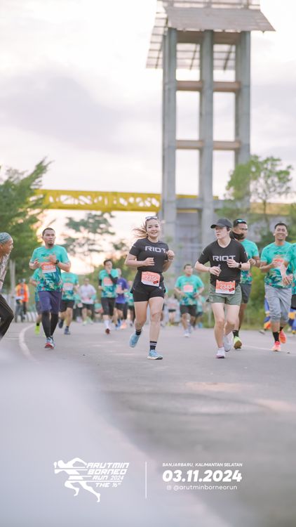 Race photo from Arutmin Borneo Run 2024