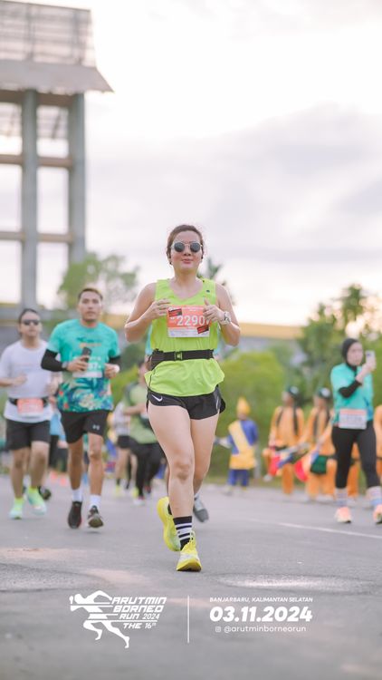 Race photo from Arutmin Borneo Run 2024