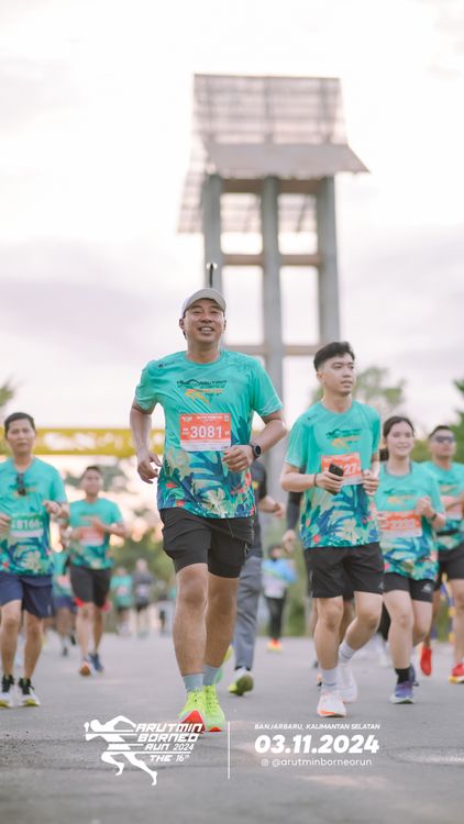 Race photo from Arutmin Borneo Run 2024