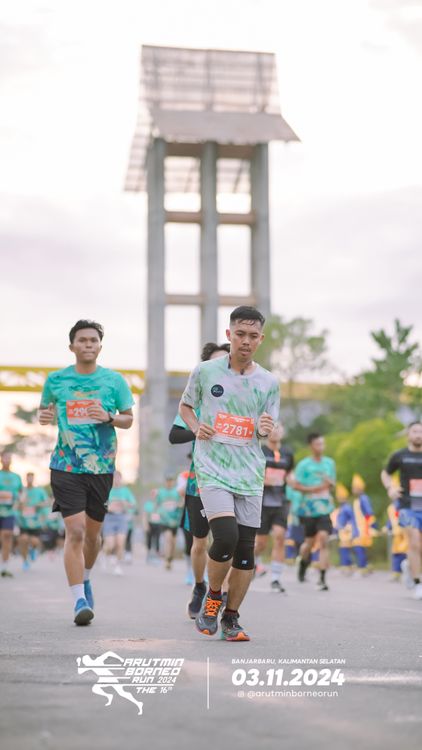 Race photo from Arutmin Borneo Run 2024