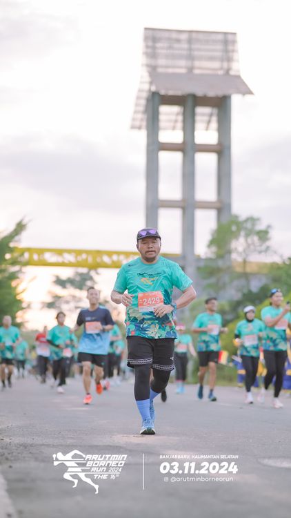 Race photo from Arutmin Borneo Run 2024