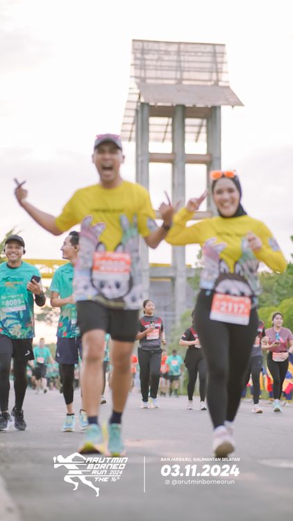 Race photo from Arutmin Borneo Run 2024