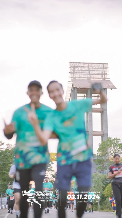 Race photo from Arutmin Borneo Run 2024