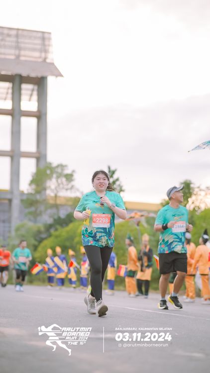 Race photo from Arutmin Borneo Run 2024