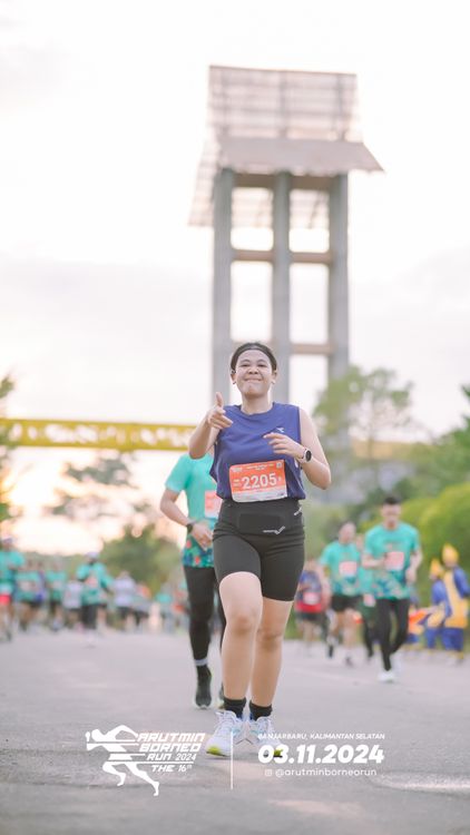 Race photo from Arutmin Borneo Run 2024