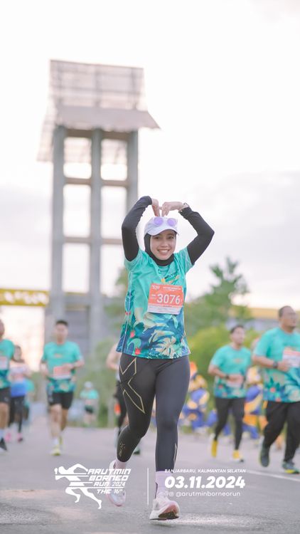 Race photo from Arutmin Borneo Run 2024