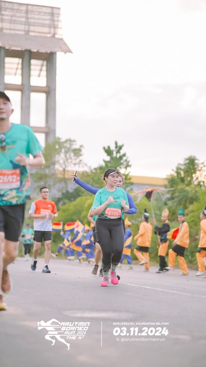 Race photo from Arutmin Borneo Run 2024
