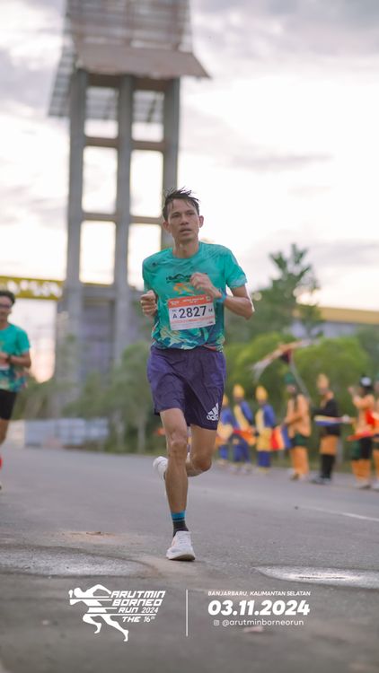 Race photo from Arutmin Borneo Run 2024