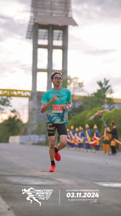 Race photo from Arutmin Borneo Run 2024