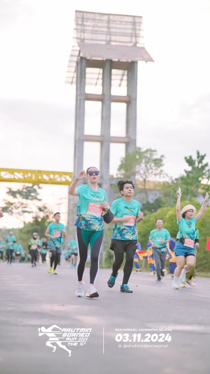 Race photo from Arutmin Borneo Run 2024