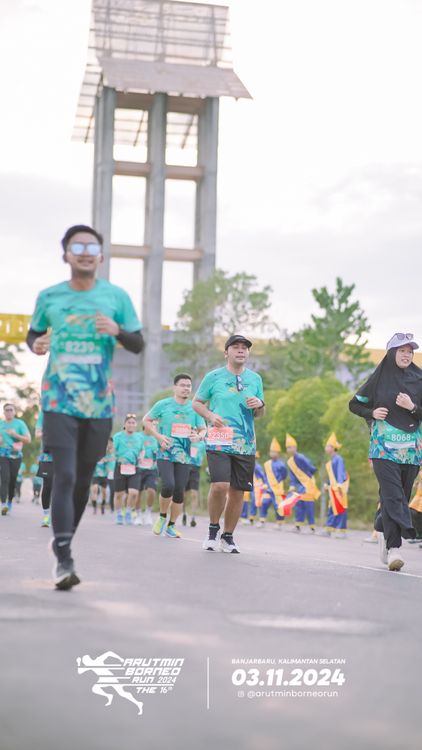Race photo from Arutmin Borneo Run 2024