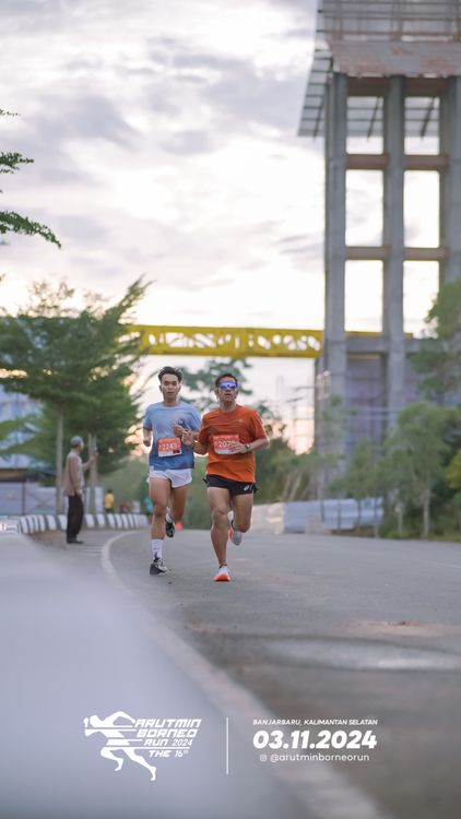 Race photo from Arutmin Borneo Run 2024