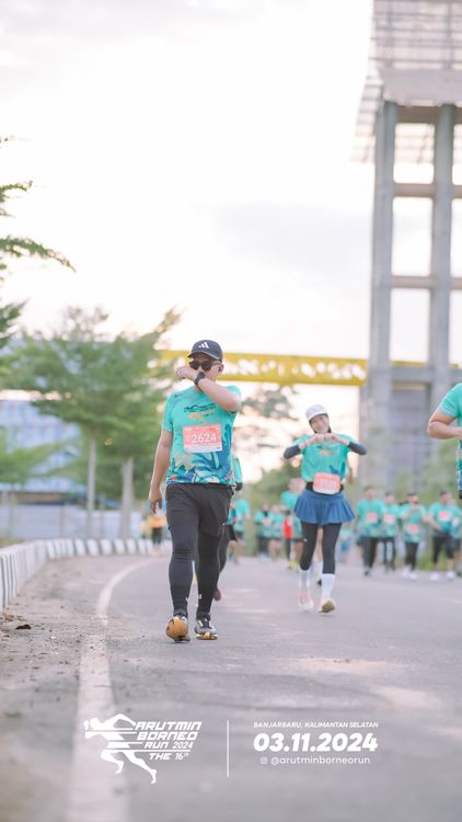 Race photo from Arutmin Borneo Run 2024