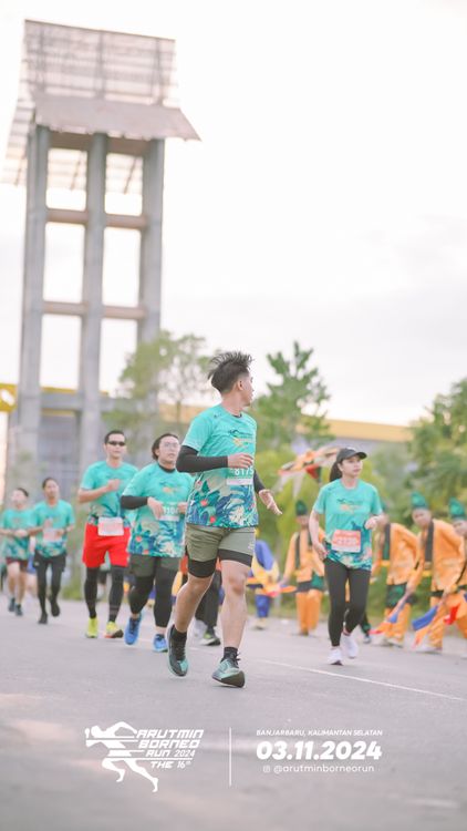 Race photo from Arutmin Borneo Run 2024