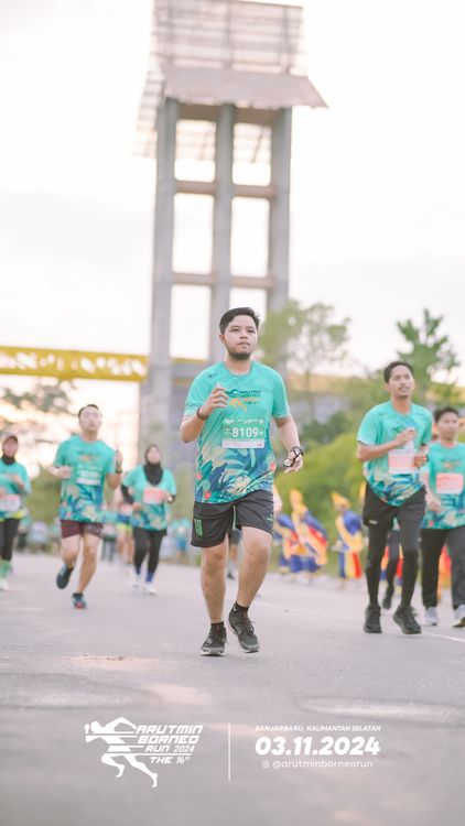 Race photo from Arutmin Borneo Run 2024