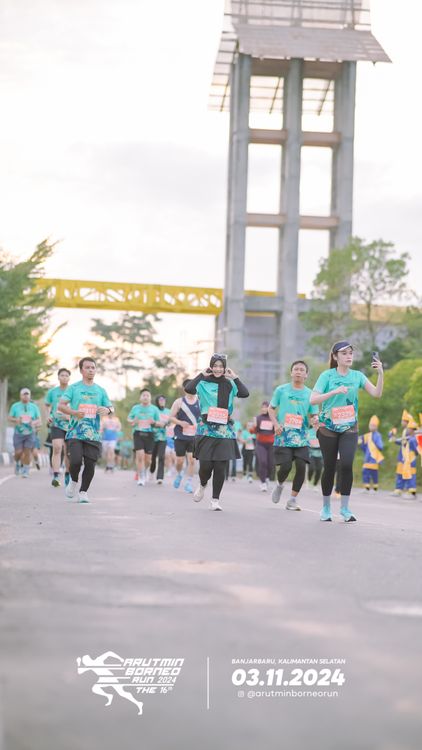 Race photo from Arutmin Borneo Run 2024