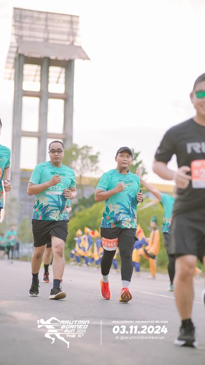 Race photo from Arutmin Borneo Run 2024