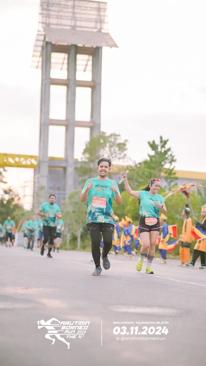 Race photo from Arutmin Borneo Run 2024