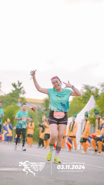 Race photo from Arutmin Borneo Run 2024