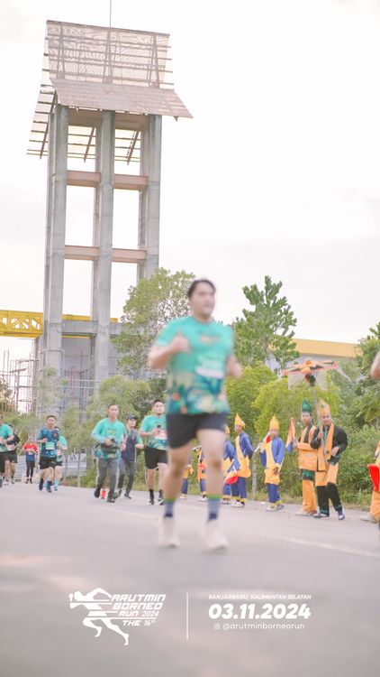Race photo from Arutmin Borneo Run 2024