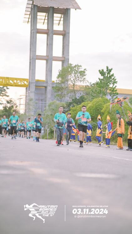 Race photo from Arutmin Borneo Run 2024