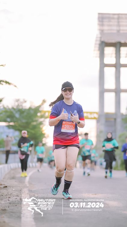 Race photo from Arutmin Borneo Run 2024