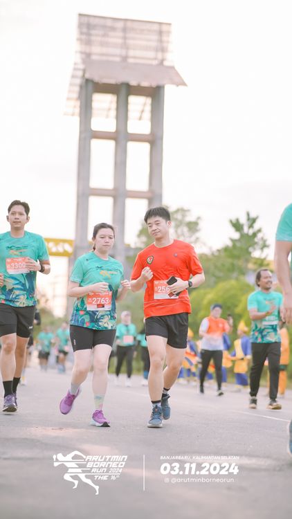 Race photo from Arutmin Borneo Run 2024