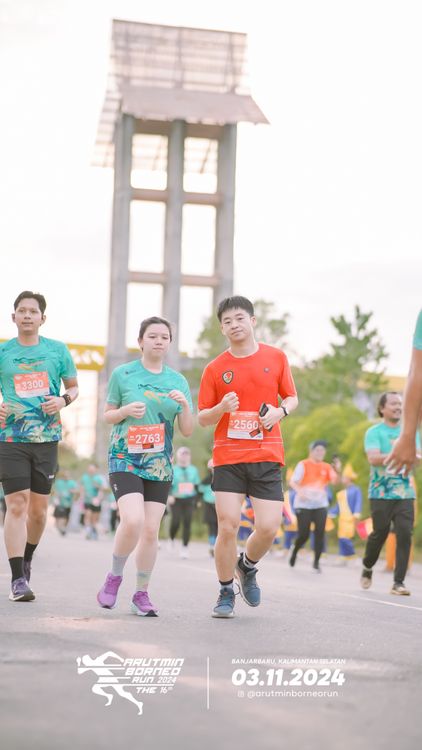 Race photo from Arutmin Borneo Run 2024