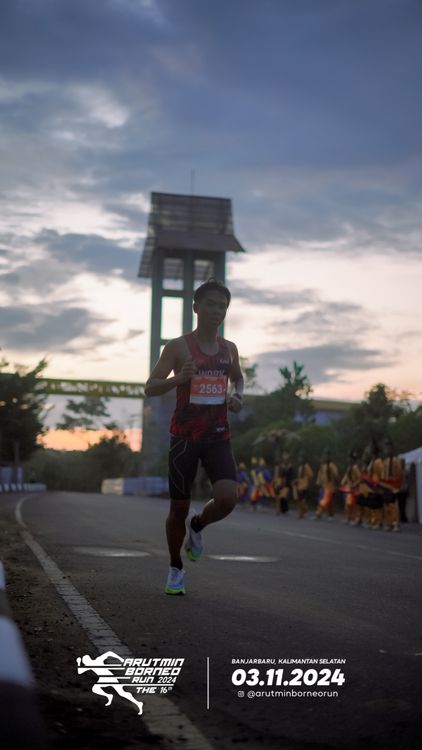 Race photo from Arutmin Borneo Run 2024